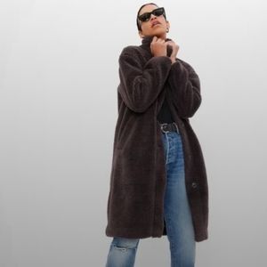 NWT GAP sherpa long coat